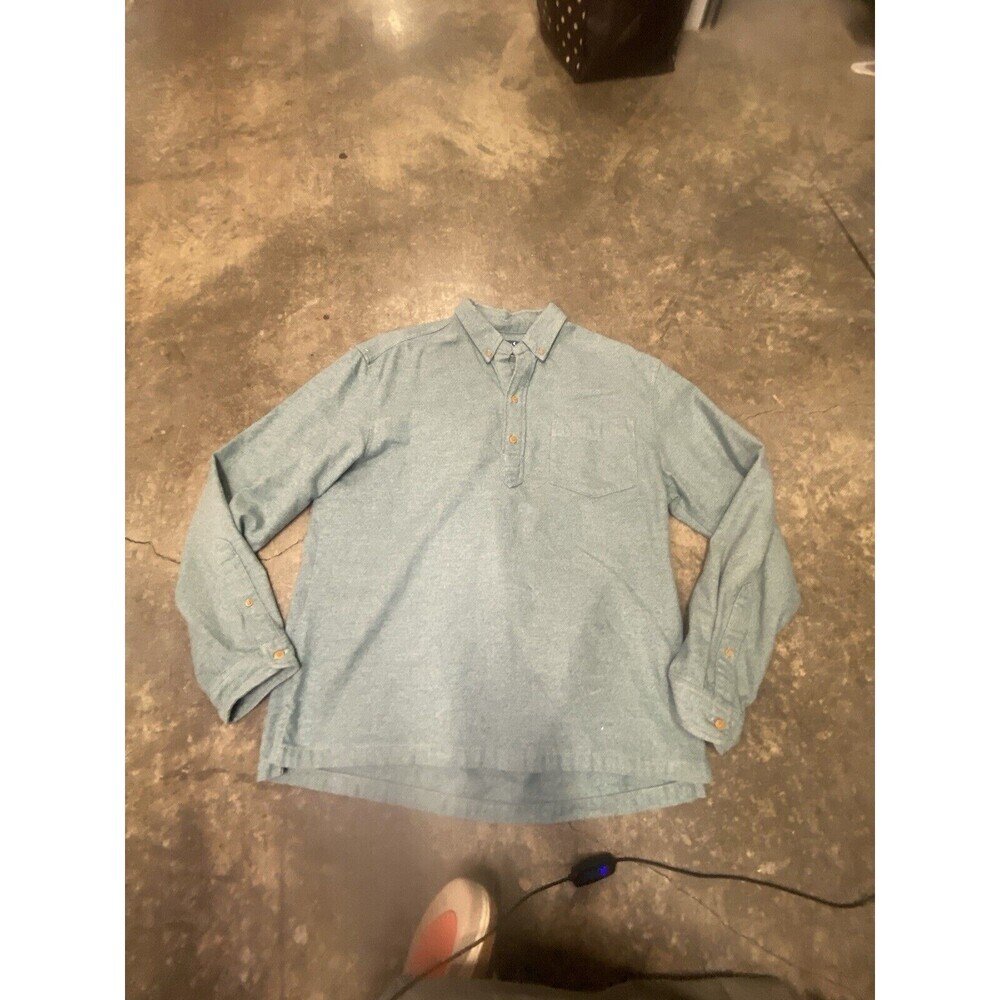 Chubbies The Nutter  Long  Sleeve Polo Shirt Large Green